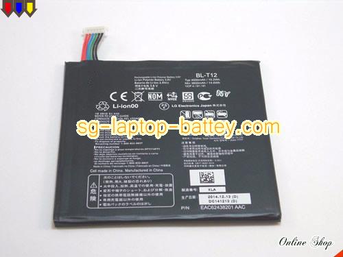Genuine LG BL-T12 Laptop Battery  rechargeable 4000mAh Black In Singapore 
