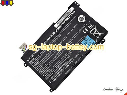 Genuine MSI BTYS1B Laptop Battery BTY-S1B rechargeable 3200mAh, 24Wh Black In Singapore 