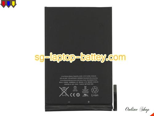 Replacement APPLE A1454 Laptop Battery 616-0688 rechargeable 4440mAh, 16.5Wh Black In Singapore 