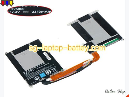 Genuine GETAC H25850 Laptop Battery  rechargeable 2340mAh, 17.136Wh Black In Singapore 