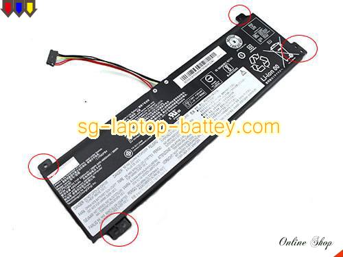 Genuine LENOVO L17L2PB3 Laptop Battery SB10W67335 rechargeable 5080mAh, 39Wh Black In Singapore 