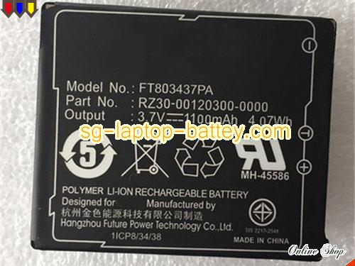Genuine RAZER FT803437PA Laptop Battery RZ30-00120300-0000 rechargeable 1100mAh, 4.07Wh Black In Singapore 