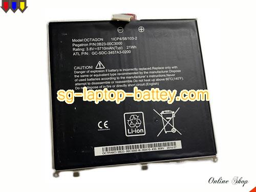 Genuine OTHER OCTAGON Laptop Battery GC-SDC-3457A3-0200 rechargeable 5710mAh, 21Wh Black In Singapore 