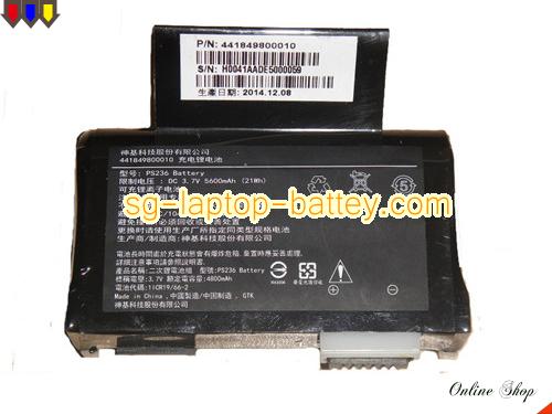 Genuine GETAC 441849800010 Laptop Battery 441819800010 rechargeable 5600mAh, 21Wh Black In Singapore 