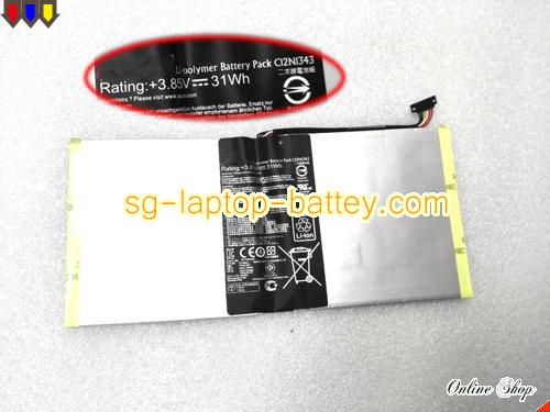 Genuine ASUS 0B200-00600200 Laptop Battery C12N1343 rechargeable 7820mAh, 31Wh Sliver In Singapore 