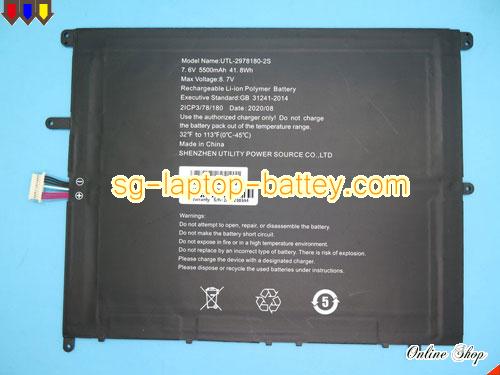 Genuine CHUWI UTL29781802S Laptop Battery UTL-2978180-2S rechargeable 5500mAh, 41.8Wh Black In Singapore 