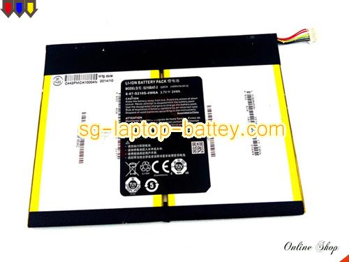 Genuine CLEVO 687S210S4W6A Laptop Battery 6-87-S21ES-4W6 rechargeable 6400mAh, 24Wh Black In Singapore 