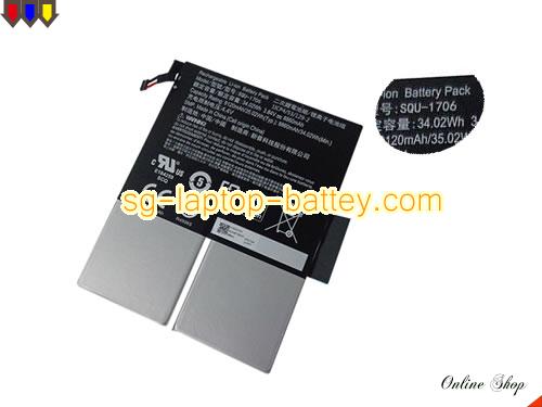 Genuine ACER SQU-1706 Laptop Battery I1CP4/53/129-2 rechargeable 8860mAh, 34.02Wh Black In Singapore 
