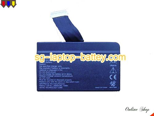 Genuine GETAC 441830300001 Laptop Battery E100-A rechargeable 2000mAh, 15Wh Black In Singapore 