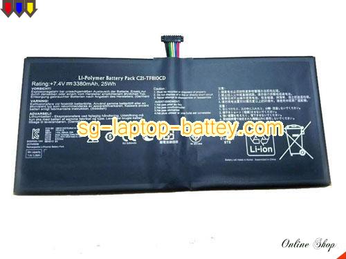 Genuine ASUS C21TF81OCD Laptop Battery C21-TF81OCD rechargeable 3380mAh, 25Wh Black In Singapore 