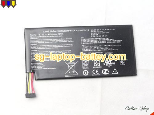 Genuine ASUS CII-ME370TG Laptop Battery C11-ME370TG rechargeable 4270mAh, 16Wh Black In Singapore 