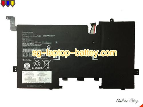 Genuine LENOVO 00HW007 Laptop Battery SB10F46445 rechargeable 3250mAh, 26Wh Black In Singapore 