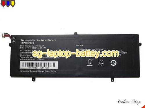 Genuine JUMPER 1ICP4/84/122-2 Laptop Battery NV-3282122-2P rechargeable 9500mAh, 36.1Wh Black In Singapore 