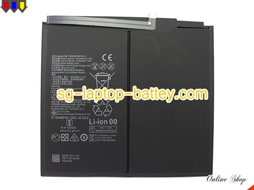 Replacement HUAWEI HB28D8C8ECW-12 Laptop Battery  rechargeable 7250mAh, 27.7Wh Black In Singapore 