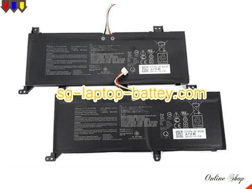 Genuine ASUS 2ICP7/60/80 Laptop Battery C21N1818 rechargeable 4850mAh, 37Wh Black In Singapore 