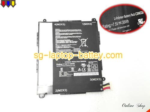 Genuine ASUS C21N1326 Laptop Battery  rechargeable 5066mAh, 38Wh Black In Singapore 