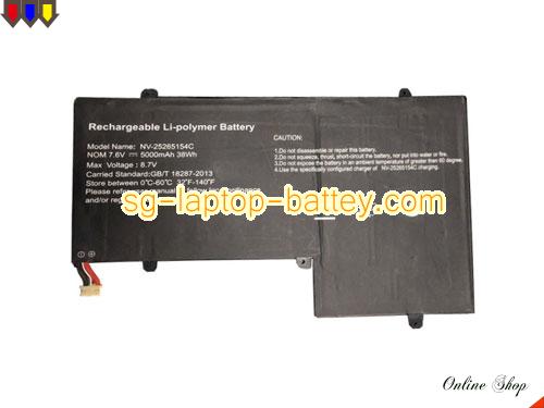 Genuine JUMPER NV-25265154C Laptop Battery  rechargeable 5000mAh, 38Wh Black In Singapore 