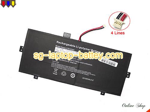 Genuine JUMPER 3791229C Laptop Computer Battery TEVL2IN11161 rechargeable 4000mAh, 30.4Wh  In Singapore 