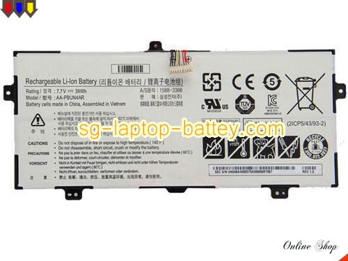 Genuine SAMSUNG AAPBUN4AR Laptop Battery AA-PBUN4AR rechargeable 5120mAh, 39Wh White In Singapore 