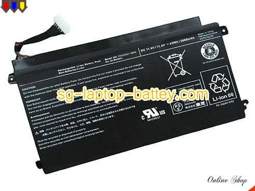 Genuine TOSHIBA PA5255U Laptop Battery PA5255U-1BRS rechargeable 3660mAh, 43Wh Black In Singapore 