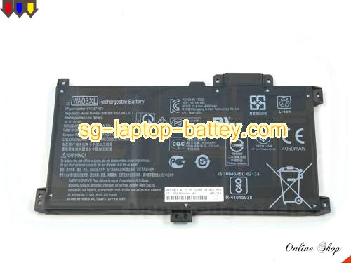 Genuine HP 916367421 Laptop Battery TPN-W126 rechargeable 4212mAh, 48.01Wh Black In Singapore 