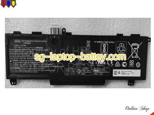 Genuine HP L84357-AC1 Laptop Battery HSTNN-OB1R rechargeable 4323mAh, 52.5Wh Black In Singapore 