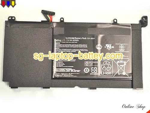 Replacement ASUS C31-S551 Laptop Battery S551 rechargeable 50Wh Black In Singapore 