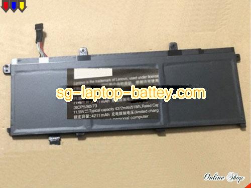 Genuine LENOVO 3ICP58073 Laptop Battery 02DL007 rechargeable 4345mAh, 51Wh Black In Singapore 