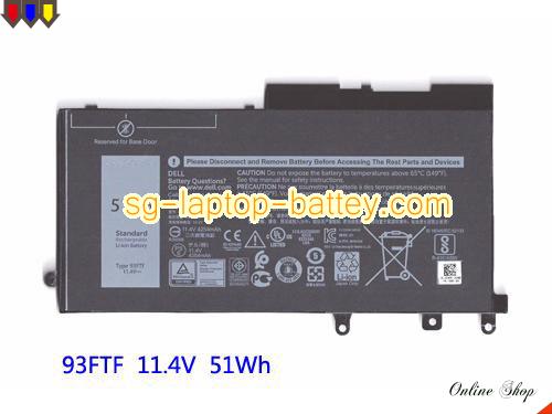 Genuine DELL 00JWGP Laptop Battery DV9NT rechargeable 4254mAh, 51Wh Black In Singapore 