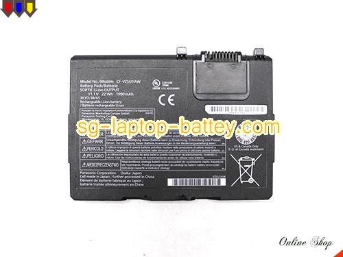 Genuine PANASONIC CF-VZSU1AW Laptop Battery CF-VZSU1AR rechargeable 1990mAh, 22Wh Black In Singapore 