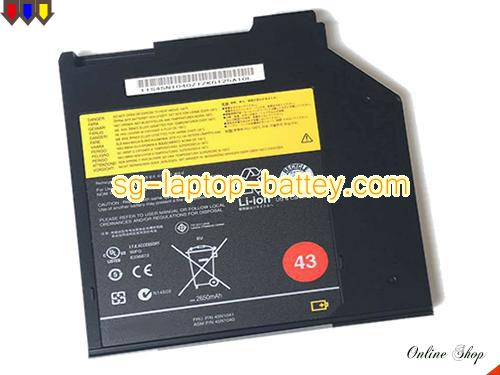 Genuine LENOVO 40Y6787 Laptop Battery 41U4890 rechargeable 2900mAh, 32Wh , 2.9Ah Black In Singapore 