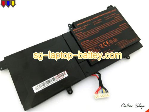 Genuine CLEVO 687N130S3U9A Laptop Battery 6-87-N130S-3U9 rechargeable 2790mAh, 36Wh Black In Singapore 