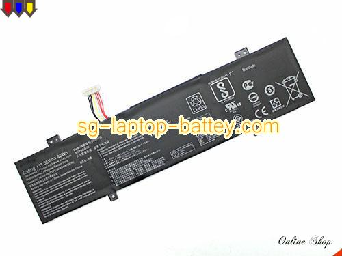 Genuine ASUS 3ICP55878 Laptop Battery C31N1733 rechargeable 3640mAh, 42Wh Black In Singapore 
