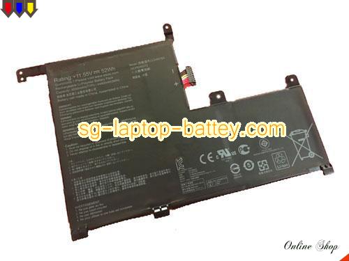 Genuine ASUS C31N1703 Laptop Battery  rechargeable 4550mAh, 52Wh Black In Singapore 