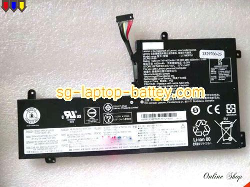 Genuine LENOVO L17L3PG3 Laptop Battery 5B10Q93417 rechargeable 4610mAh, 52.5Wh Black In Singapore 