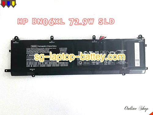 Genuine HP L68235-1C1 Laptop Battery BN06XL rechargeable 6000mAh, 72Wh Black In Singapore 