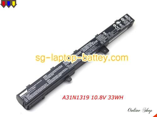 Genuine ASUS A31N1319 Laptop Battery  rechargeable 33mAh Black In Singapore 