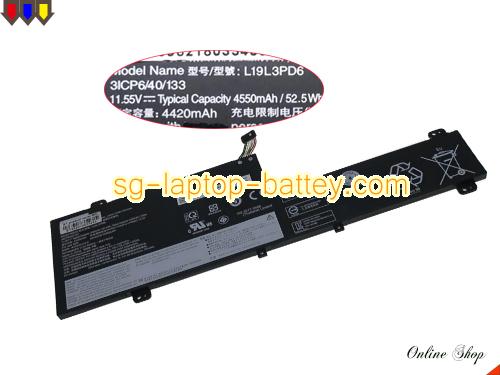 Genuine LENOVO 3ICP6/40/133 Laptop Battery 5B10X49077 rechargeable 4550mAh, 52.5Wh Black In Singapore 