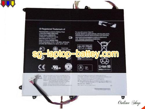 Genuine LENOVO 4ICP5/57/122-2 Laptop Battery 31502371 rechargeable 6270mAh, 92.8Wh Black In Singapore 