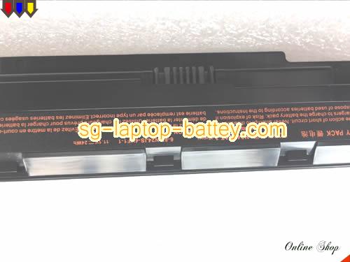 Genuine CLEVO 6-87-N24JS-4UF3 Laptop Battery 6-87-N24JS-42L rechargeable 24Wh Black In Singapore 