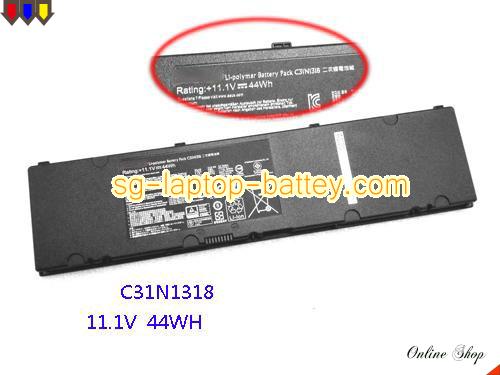 Genuine ASUS C31NI318 Laptop Battery C31N1318 rechargeable 4000mAh, 44Wh Black In Singapore 