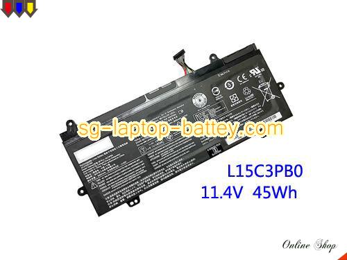 Genuine LENOVO L15M3PB2 Laptop Battery 5B10K90780 rechargeable 4000mAh, 45Wh Black In Singapore 