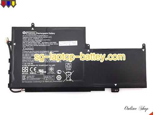 Genuine HP 831532421 Laptop Battery PG03XL rechargeable 5430mAh, 65Wh Black In Singapore 