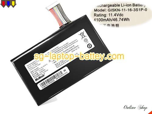 Genuine SHINELON GI5KN-11-16-3S1P-0 Laptop Battery  rechargeable 4100mAh, 46.74Wh Black In Singapore 