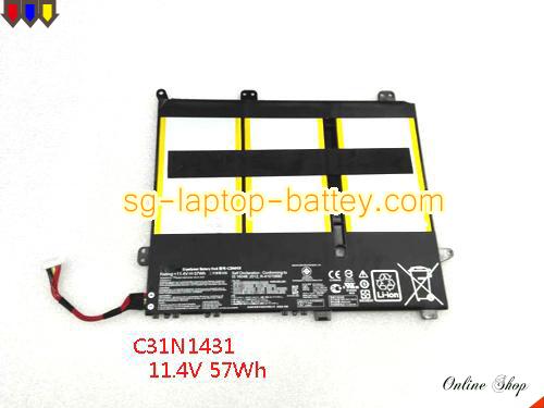 Genuine ASUS 0B20001600000 Laptop Battery C31N1431 rechargeable 4840mAh, 57Wh Black In Singapore 