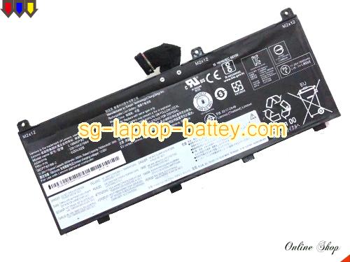 Genuine LENOVO 3ICP7/67/66-2 Laptop Battery 02DL028 rechargeable 7800mAh, 87Wh Black In Singapore 