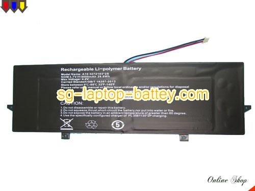 Replacement JUMPER A10 3272103 2S Laptop Battery A10-3272103-2S rechargeable 8000mAh, 29.6Wh Black In Singapore 
