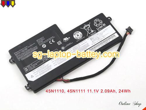 Genuine LENOVO 45N1109 Laptop Battery 45N1112 rechargeable 2090mAh, 24Wh Black In Singapore 