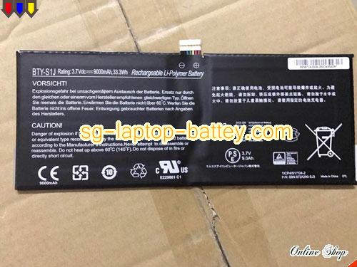 Genuine MSI BTYS1J Laptop Battery BTY-S1J rechargeable 9000mAh, 33.3Wh Black In Singapore 