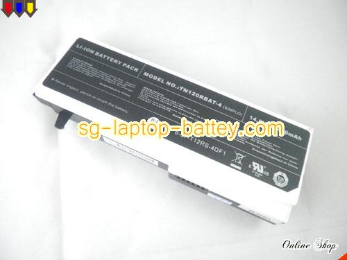 Genuine CLEVO TN120RBAT-4 Laptop Battery 6-87-T121S-4UF rechargeable 2400mAh Black and White In Singapore 